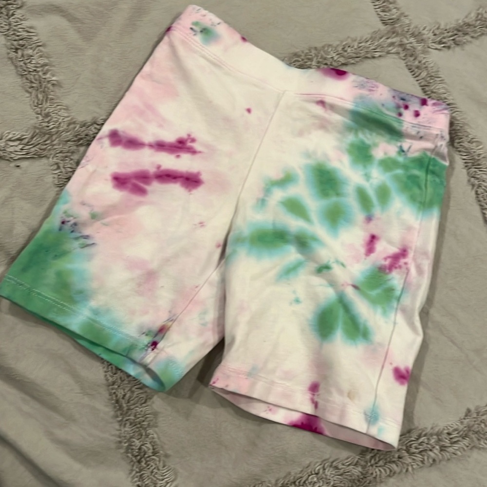 Crewcuts tie dye bike shorts